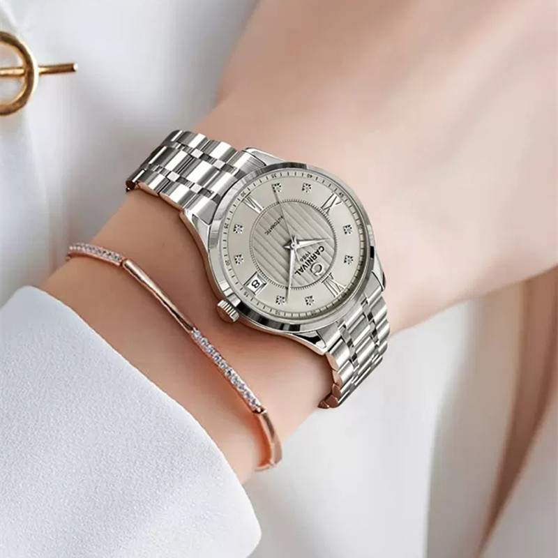 Luxury Watch In Japan - スイス カーニバル 高級自動機械式レディース腕時計日本 MIYOTA ムーブメント サファイア