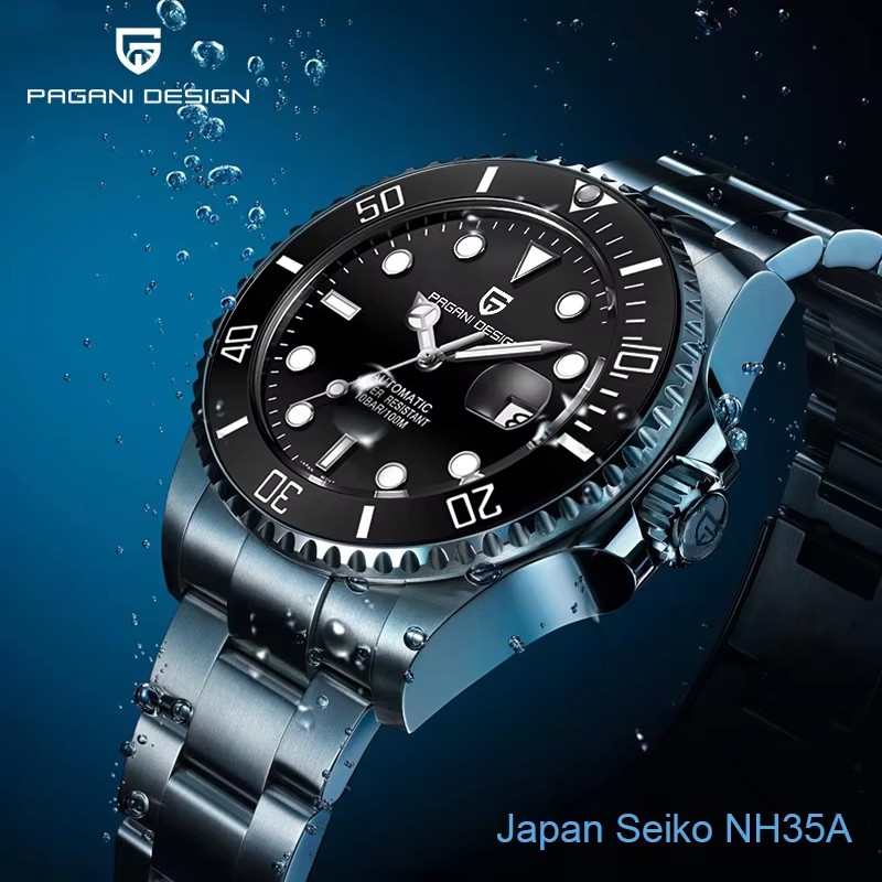 Rolex Watch Submariner - 2026年新作 パガーニデザイン ダイビング メンズ機械式腕時計 高級NH35自動巻き腕時計 メンズ用