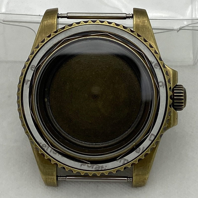 Bronze Case Watch - 40 ミリメートルヴィンテージブロンズ時計ケースサファイアクリスタル防水セイコー NH35 NH36 NH38 NH34