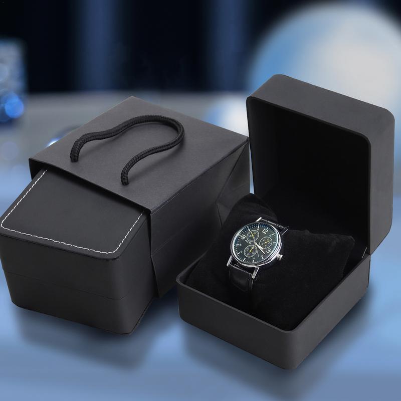 Luxury Watch Travel Case - 高級レザー時計収納ボックス旅行シングル時計ケース時計ギフトボックス記念日誕生日腕時計包装
