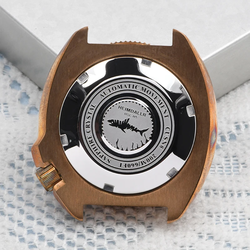 Bronze Case Watch - HEIMDALLR CUSN8 ブロンズタートル 6105 時計改造パーツ Vinatge