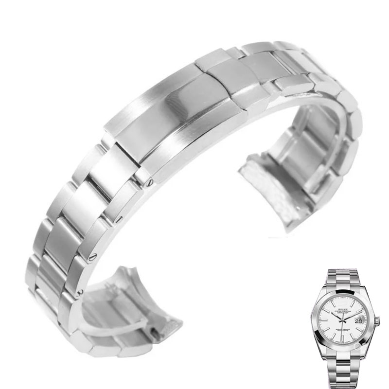 Luxury Watch Class - 時計バンドロレックスオイスターパーペチュアルデイトジャストデイトナサブマリーナ高級メンズ時計ストラップステンレス 904L スチールブレスレット 20 ミリメートル 21