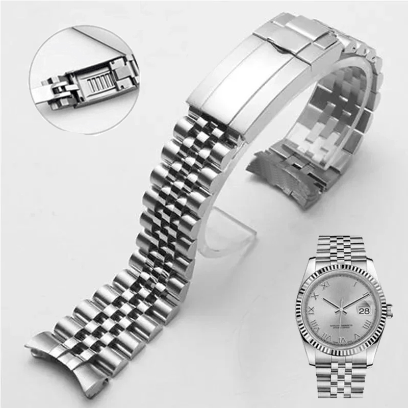 Luxury Watch Class - メンズジュビリー時計バンド,高級ブレスレット,モッドパーツ,交換用アクセサリー,20mm,904l,ロレックスサブgmt,ヨット,デイトナ
