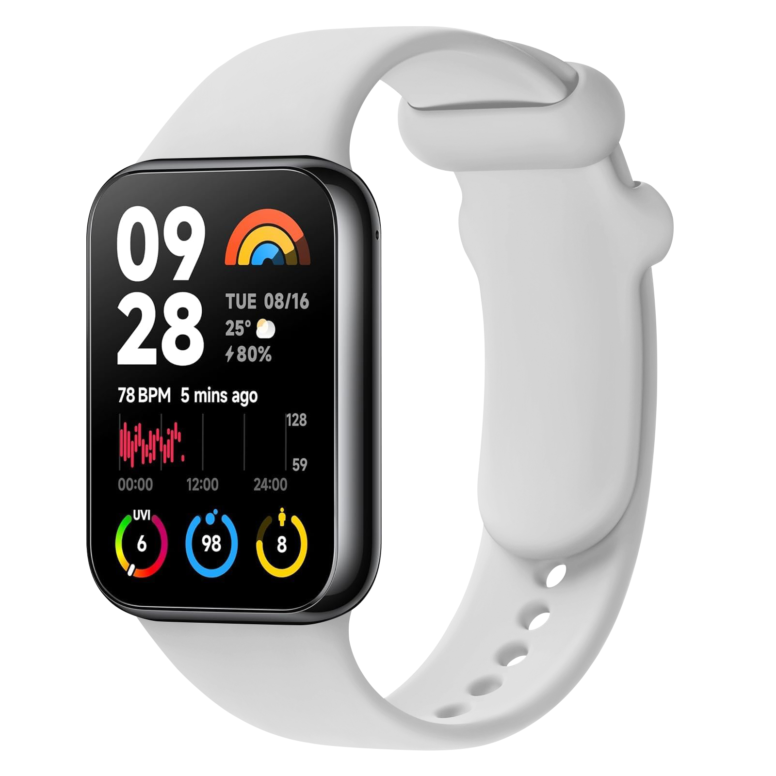 Xiaomi Luxury Watch - シリコンストラップ Xiaomi Mi スマートバンド 8/9 交換用スポーツリストバンド