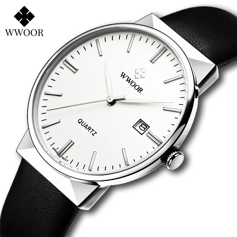 Luxury Watch And Price - WWOOR 腕時計メンズ高級ブランドクラシックカジュアル本革腕時計男性用防水クォーツ日付時計男性クリアランス価格