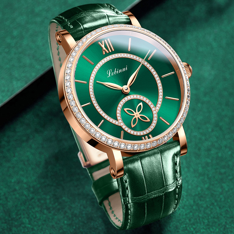 Luxury Watch Class - LOBINNI レディース自動機械式時計高級スイスブランド日本高級サファイア防水ダイヤモンド時計 L2073