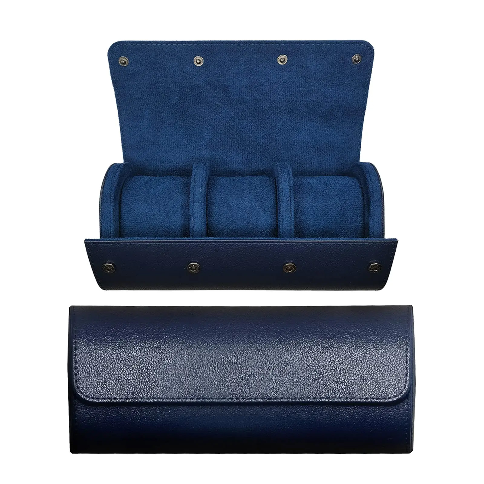 Luxury Watch Travel Case - 腕時計ケース トラベルオーガナイザー - 腕時計ロールケース - 3本用腕時計ケース