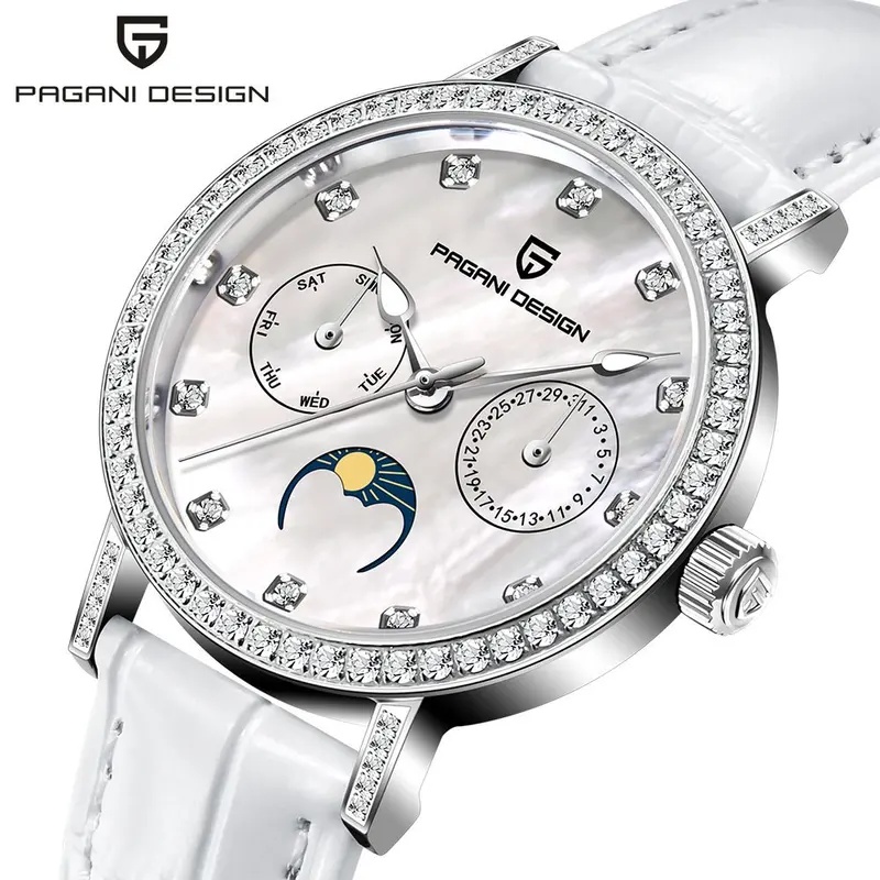 Luxury Watch In Japan - 新作パガーニデザイン 女性用クォーツ時計 日本製ムーブメント サファイアクリスタル レザーベルト 高級感あふれるレディースファッションウォッチ