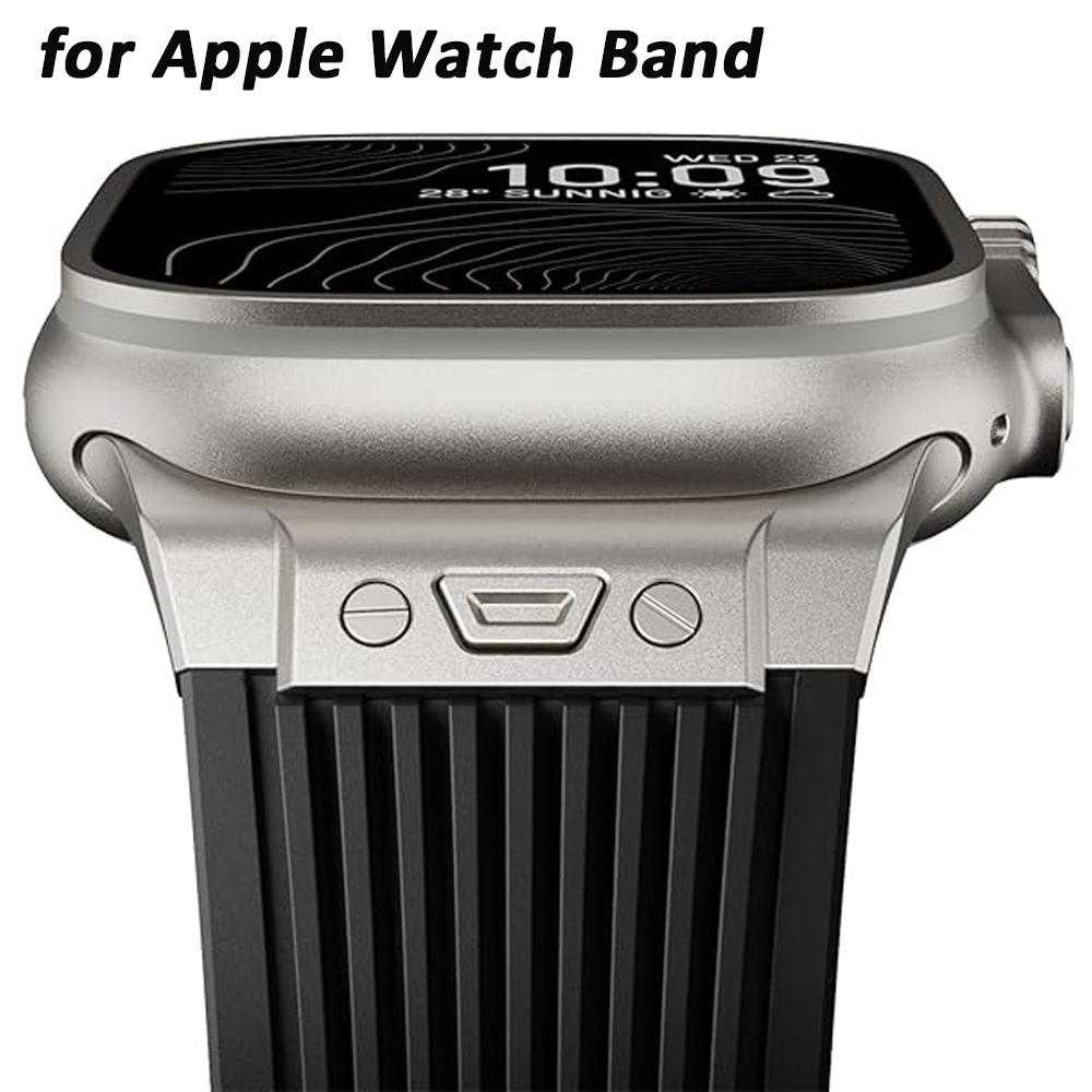 Luxury Watch Ap - Apple Watchバンド用スポーツシリコンストラップ ウルトラ3 2 49mm シリーズ11