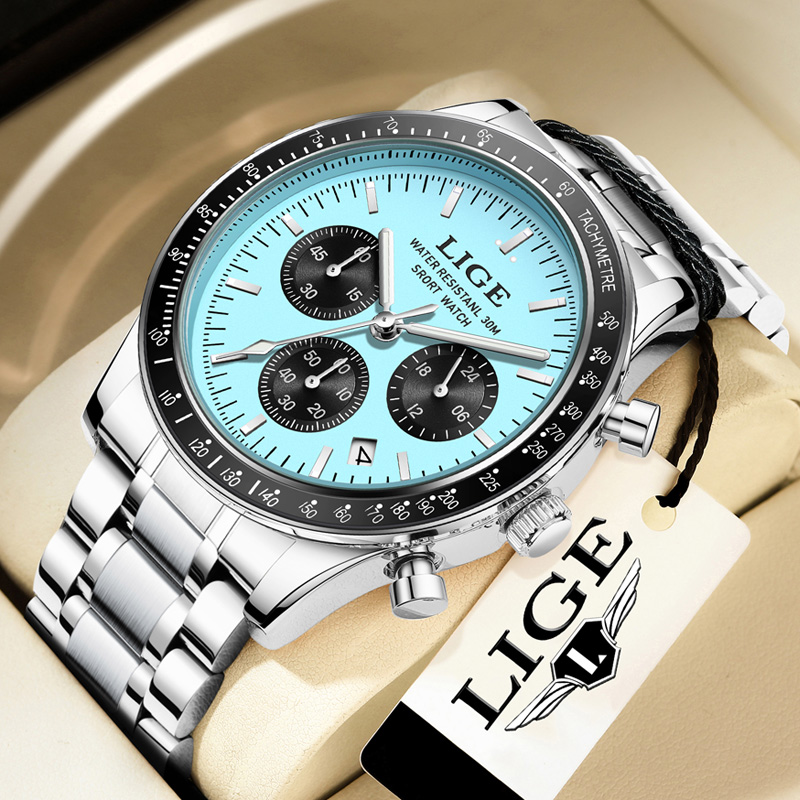 Luxury Watch Name - LIGE トップブランドの高級新しいメンズ腕時計クォーツマン腕時計防水夜光時計男性用日付クロノグラフスポーツ腕時計 + ボックス