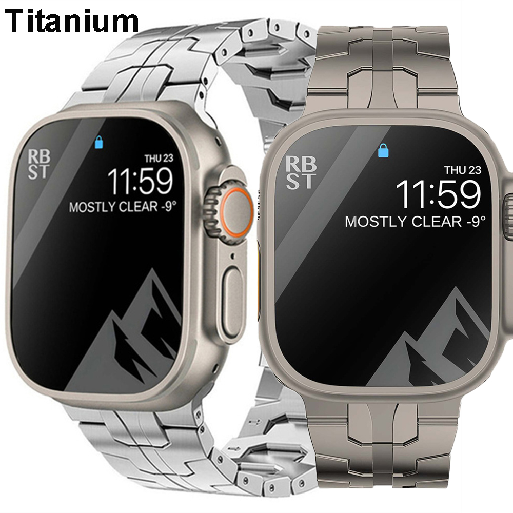 Luxury Watch Ap - チタンストラップ Apple Watch ウルトラ 2 49