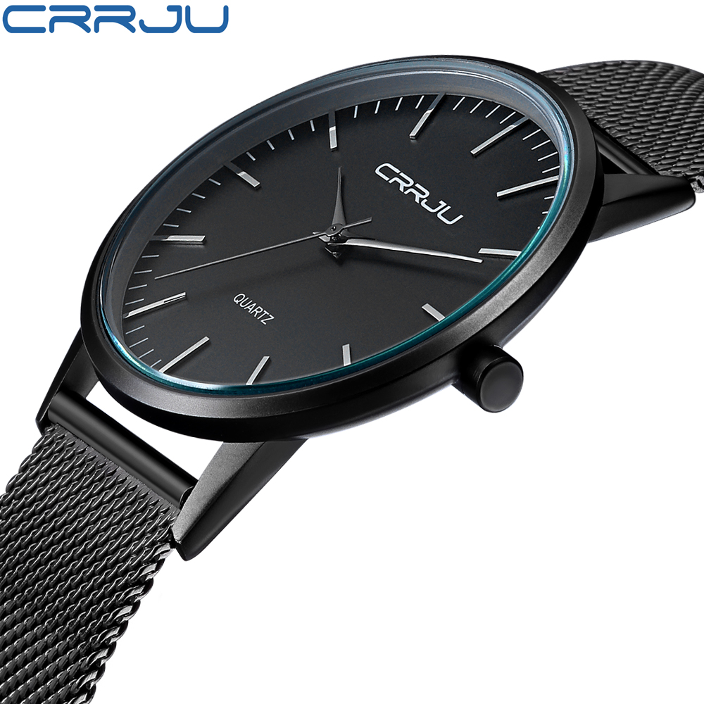 Luxury Watch In Japan - CRRJU トップ腕時計メンズ高級ブランドカジュアルステンレス鋼スポーツ腕時計日本クォーツユニセックス腕時計男性用ミリタリーウォッチ