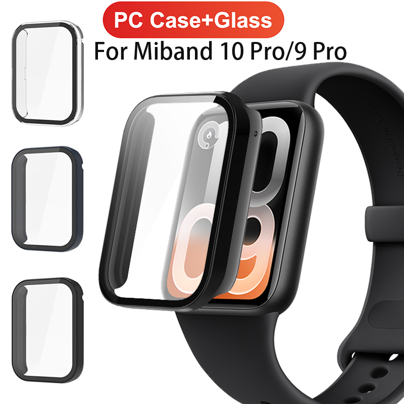 Xiaomi Luxury Watch - PC + 強化ガラスケース Xiaomi Mi Band