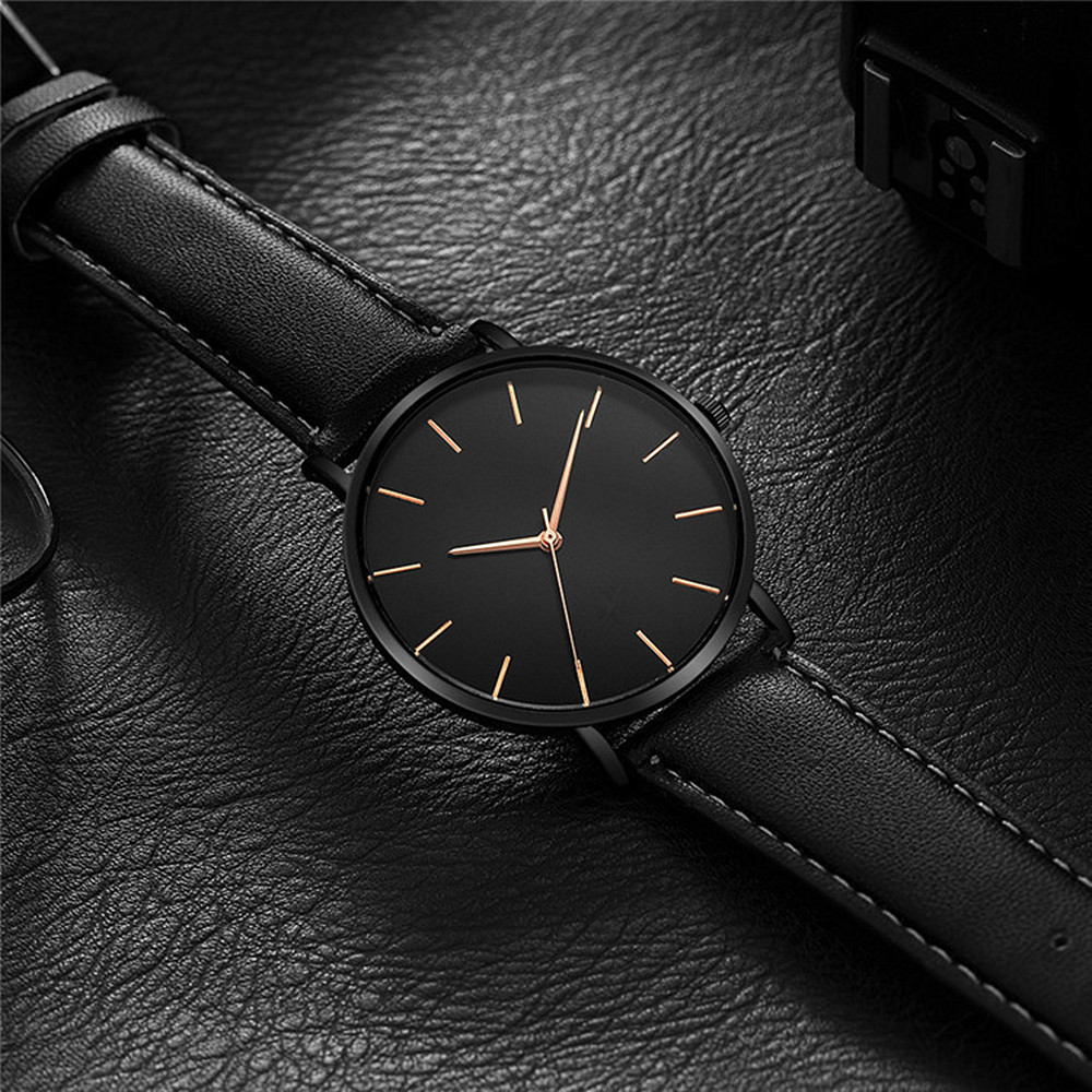 Luxury Watch Name - シンプルなアナログクォーツメンズ腕時計、高級ブランド、超薄型レザーベルト、メンズファッションカジュアル腕時計、男性用時計、男性用腕時計