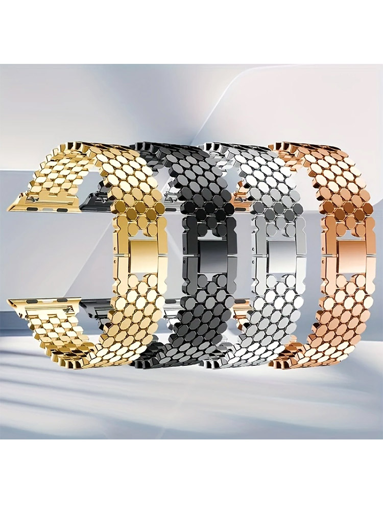 ステンレス鋼ストラップ Apple Watch バンド 45 - Luxury Watch Ap のレビューと価格