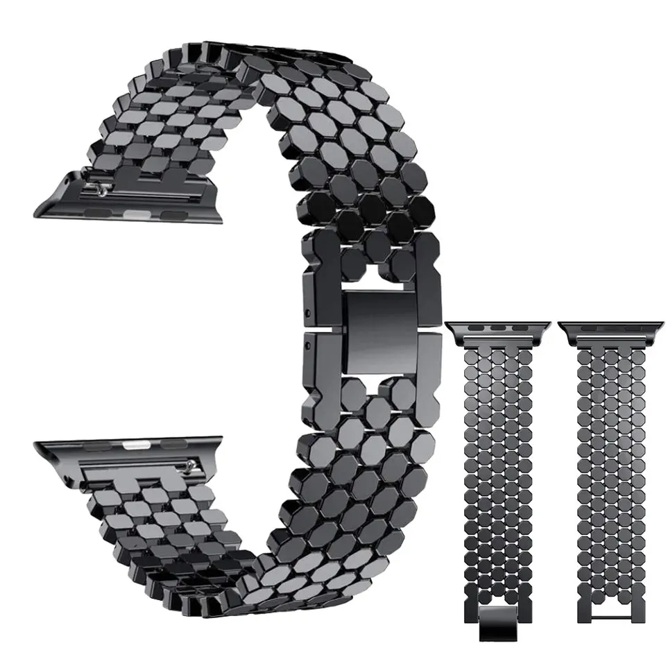 ステンレス鋼ストラップ Apple Watch バンド 45 - Luxury Watch Ap のレビューと価格