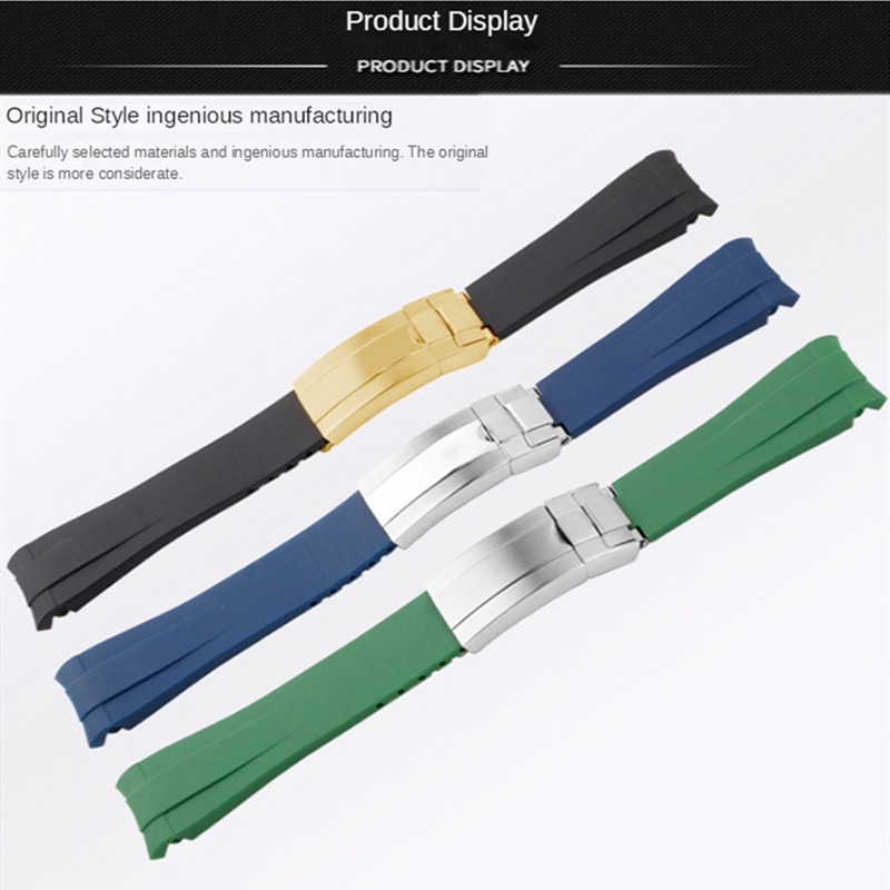 ロレックス 20 ミリメートルシリコン時計アクセサリーオリジ - Luxury Watch Expensive のレビューと価格