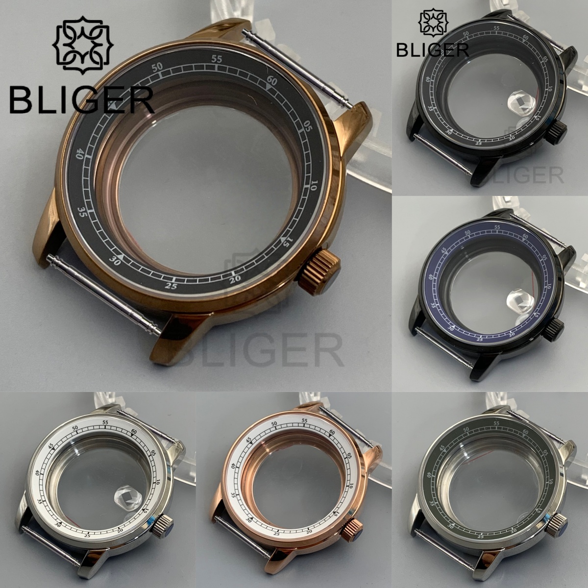 BLIGER 38mmブロンズ真鍮ダイビングサファイアウォッ - Bronze Case Watch のレビューと価格