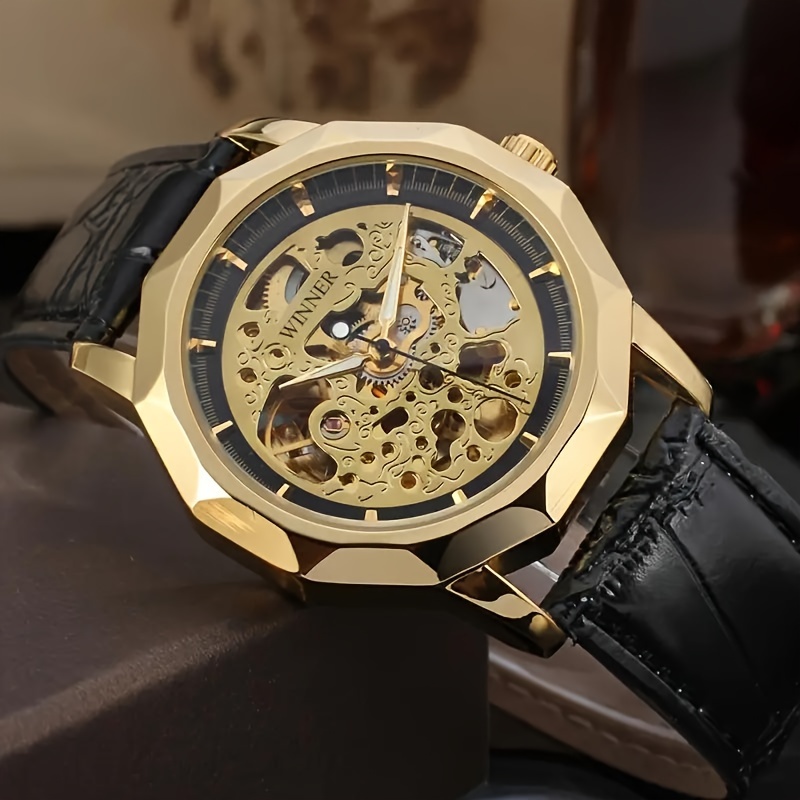 最高級の高級ビジネスメンズ機械式時計、スケルトンデザイン、レ - Luxury Watch Class のレビューと価格