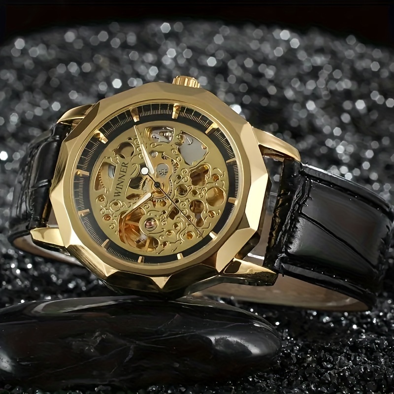 最高級の高級ビジネスメンズ機械式時計、スケルトンデザイン、レ - Luxury Watch Class のレビューと価格