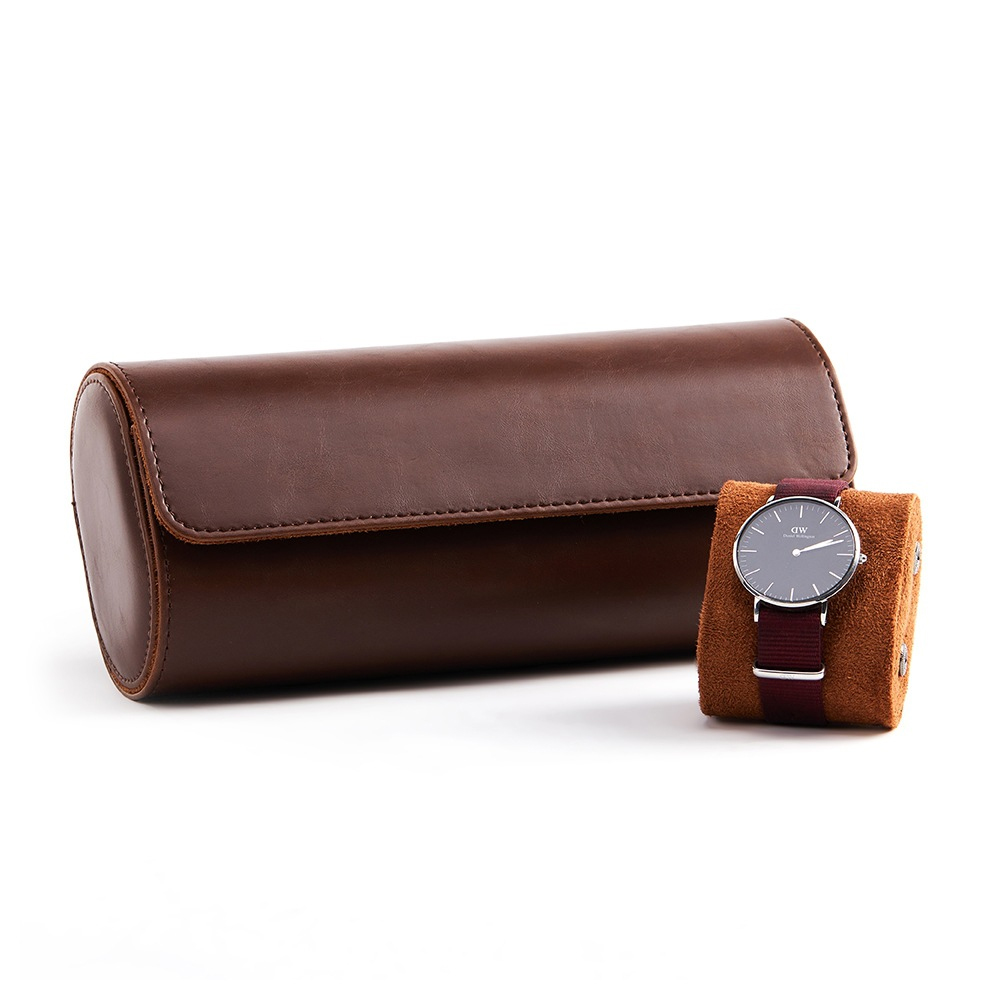 高級本革製腕時計収納ケース。1/2/3本収納可能。持ち運びに - Luxury Watch Storage のレビューと価格