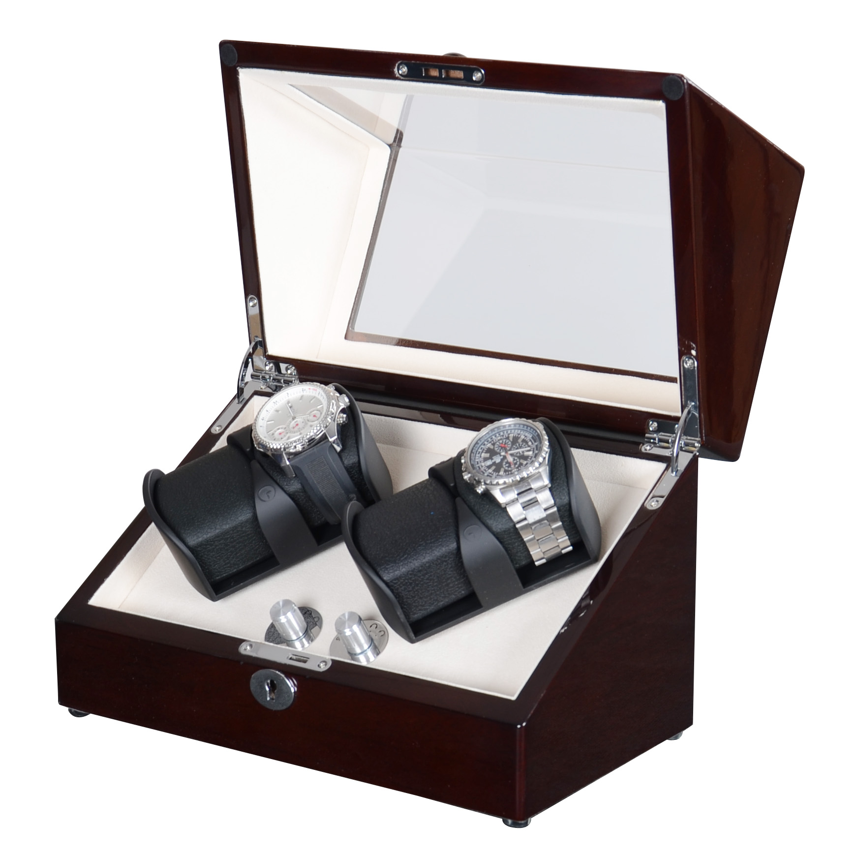 高級ウォッチワインダー自動時計ボックス機械式時計ホルダーロー - Luxury Watch Winder Box のレビューと価格