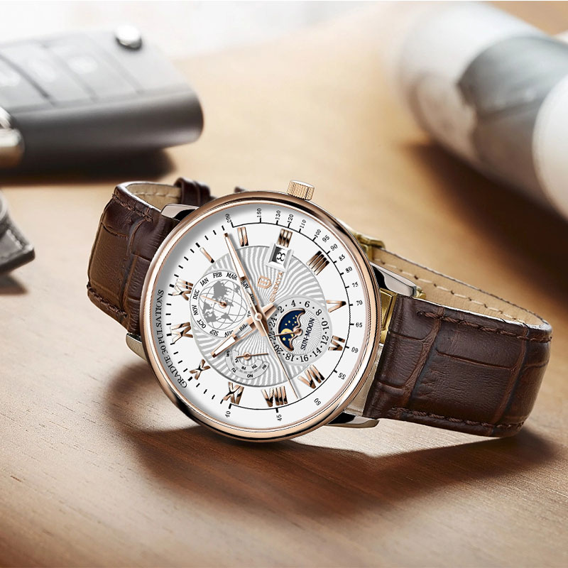 QINGXIYA ブランドファッションレザークォーツ時計男性 - Luxury Watch And Price のレビューと価格