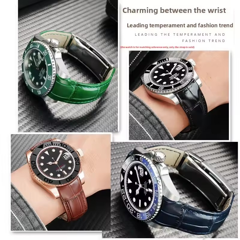 オリジナルスタイル本革カーフスキン時計ストラップロレックスデ - Luxury Watch Class のレビューと価格