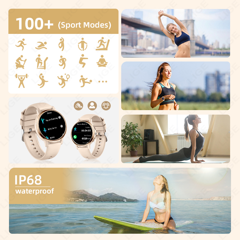 2026 LIGE 女性スマートウォッチ高級 1.26 イン - Luxury Watch In The World のレビューと価格