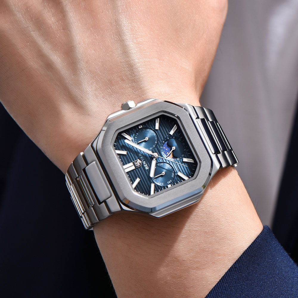BENYAR 新しい 37 ミリメートルメンズ腕時計トップブ - Luxury Quartz Watch Brands のレビューと価格