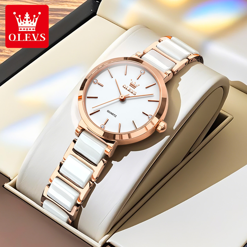OLEVSレディース腕時計5877高級エレガントクォーツ腕時 - Luxury Watch Storage のレビューと価格