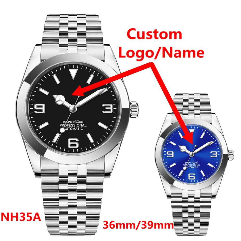 カスタムロゴ高級 NH35 腕時計女性男性腕時計 36 ミリ - Luxury Watch Logo のレビューと価格