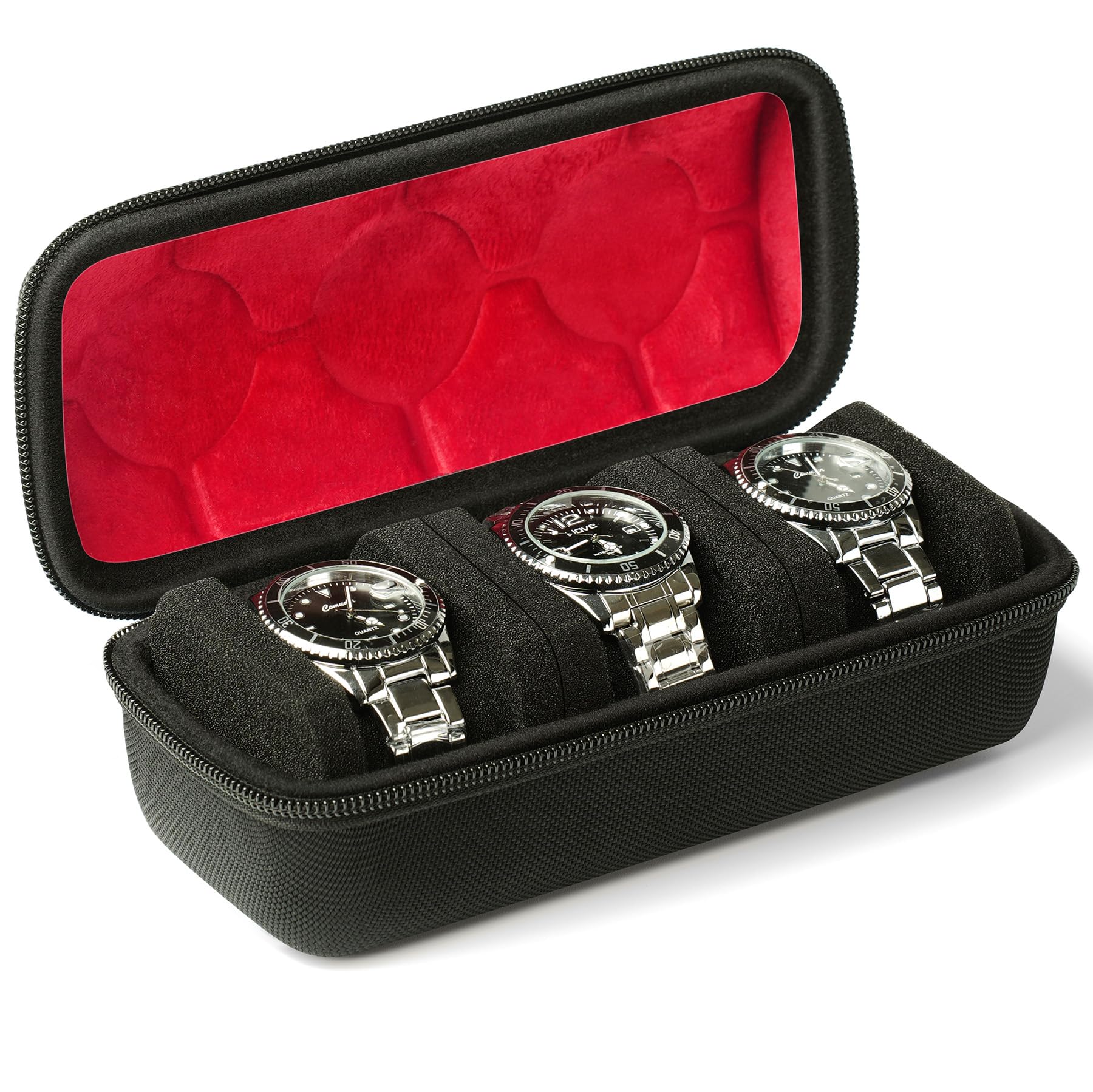 2/3/5 スロットウォッチトラベルケース、ハードウォッチロ - Luxury Watch Travel Case のレビューと価格