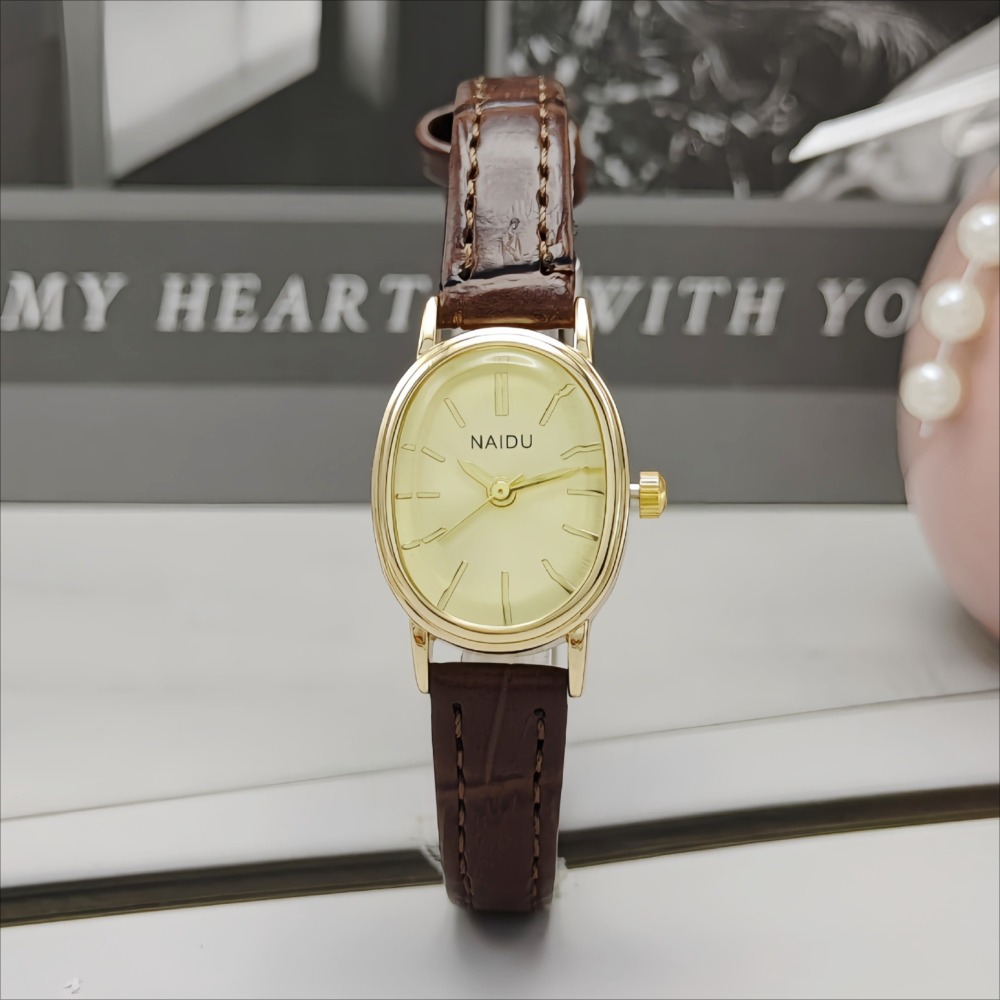 ファッションブランドの女性用オーバルダイヤル腕時計、高級レザ - Luxury Quartz Watch Brands のレビューと価格