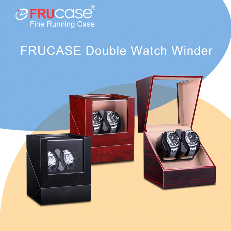 FRUCASE ダブルウォッチワインダー自動時計用ウォッチボ - Luxury Watch Winder Box のレビューと価格