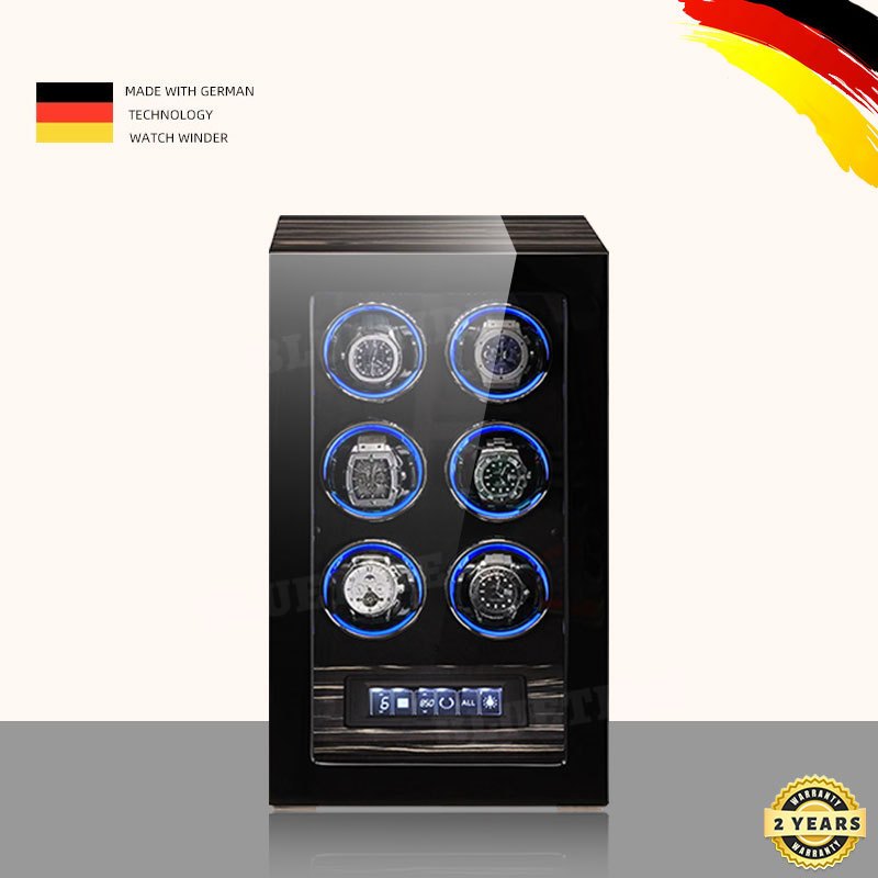 自動巻き時計ワインダー,LCDタッチスクリーン,2スロット, - Luxury Watch Winder Box のレビューと価格