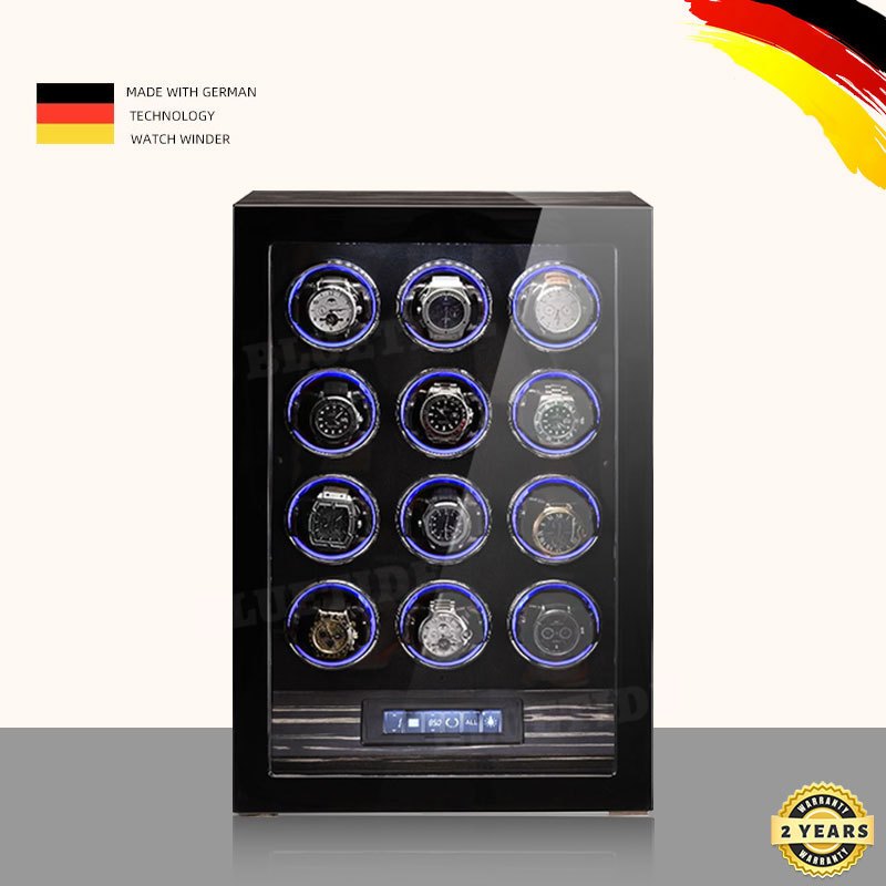 自動巻き時計ワインダー,LCDタッチスクリーン,2スロット, - Luxury Watch Winder Box のレビューと価格