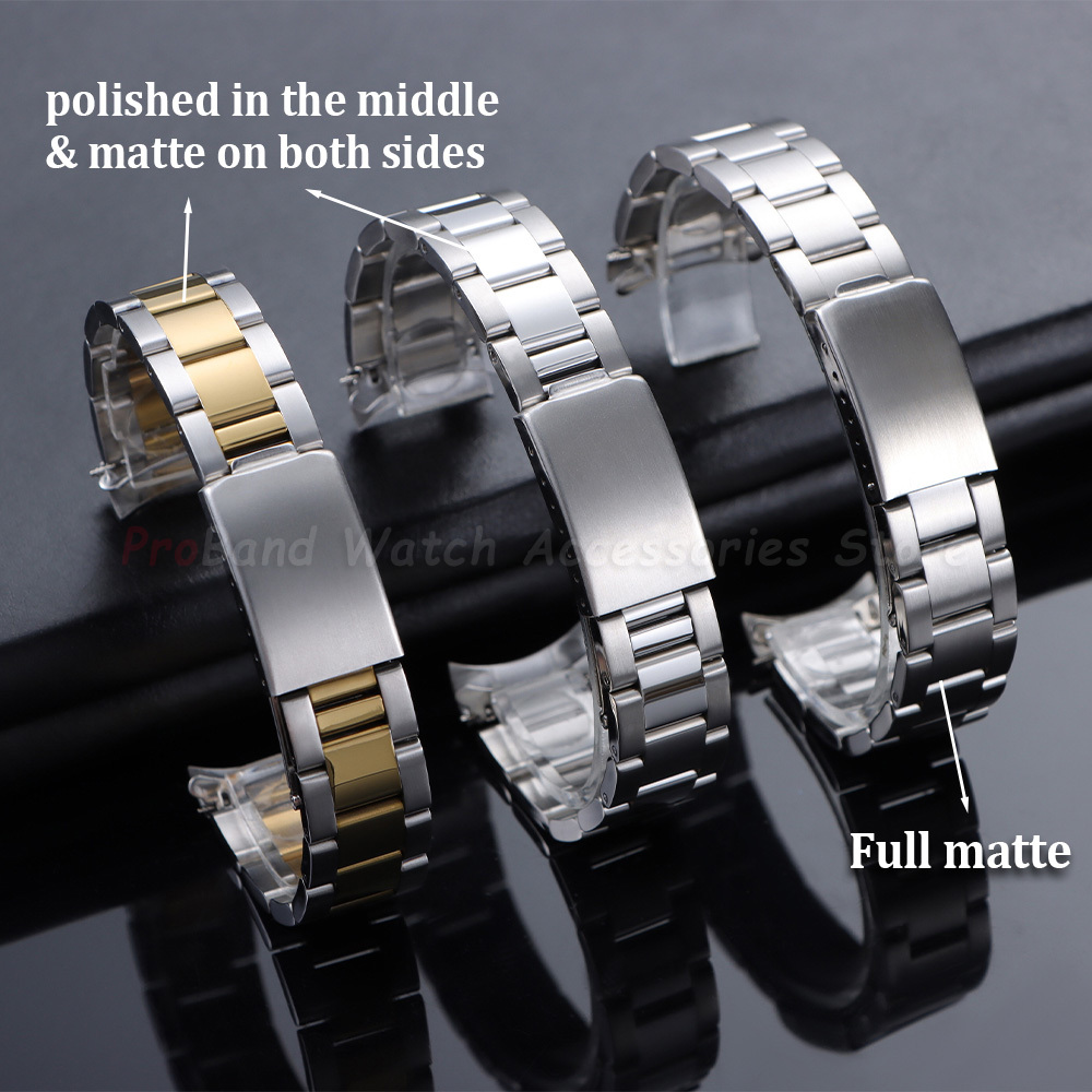 高級カーブエンド時計バンド 13mm 17mm 18mm 1 - Luxury Watch Class のレビューと価格