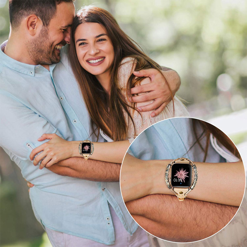アップルウォッチ用本革ストラップ,40mm,44mm,49m - Luxury Watch Ap のレビューと価格