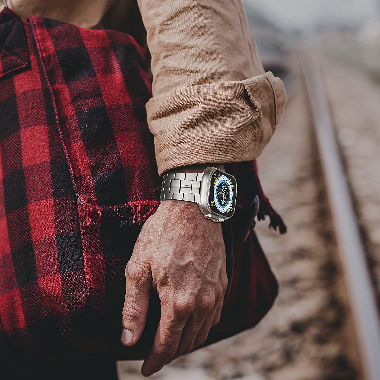 チタンストラップ Apple Watch ウルトラ 2 49 - Luxury Watch Ap のレビューと価格