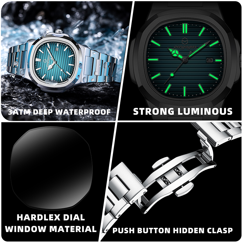 ファッションメンズビジネスウォッチ ステンレススチールバンド - Luxury Watch Ap のレビューと価格