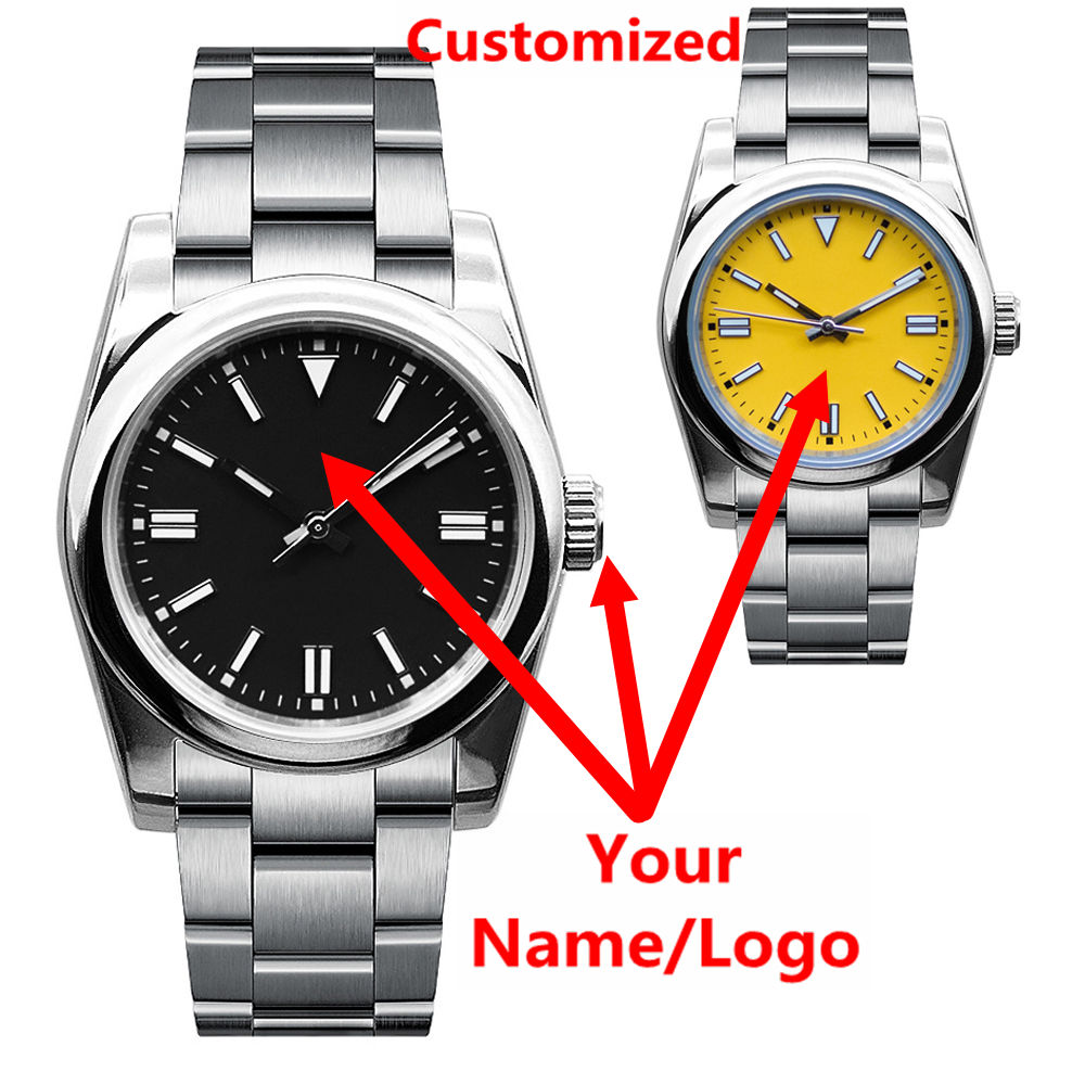 カスタムロゴメンズ腕時計サファイア高級NH35/ミヨタ自動機 - Luxury Watch Logo のレビューと価格