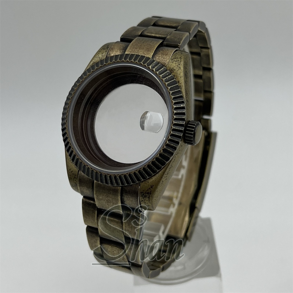 39MM ブロンズトーン グルーブ加工 ウォッチケースキット - Bronze Case Watch のレビューと価格