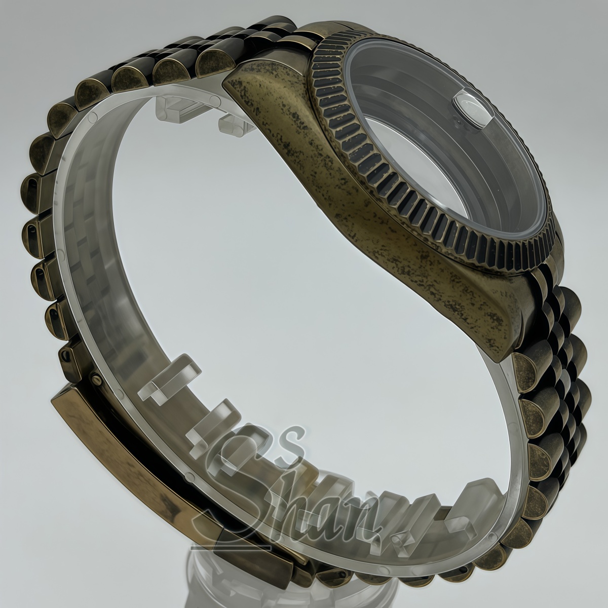 39MM ブロンズトーン グルーブ加工 ウォッチケースキット - Bronze Case Watch のレビューと価格