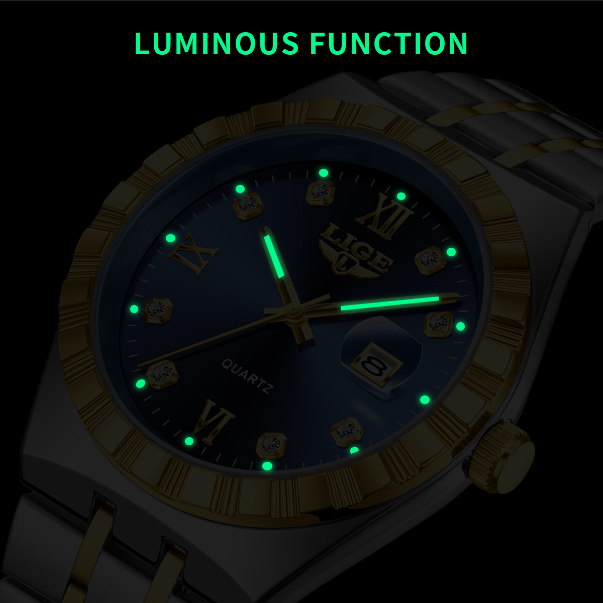 LIGE ビジネスメンズ腕時計 トップブランド 高級カジュア - Luxury Watch Storage のレビューと価格