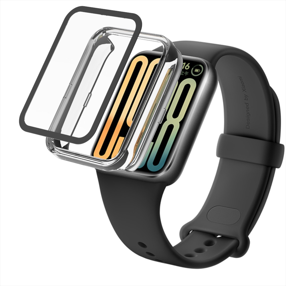 PC + 強化ガラスケース Xiaomi Mi Band 1 - Xiaomi Luxury Watch のレビューと価格