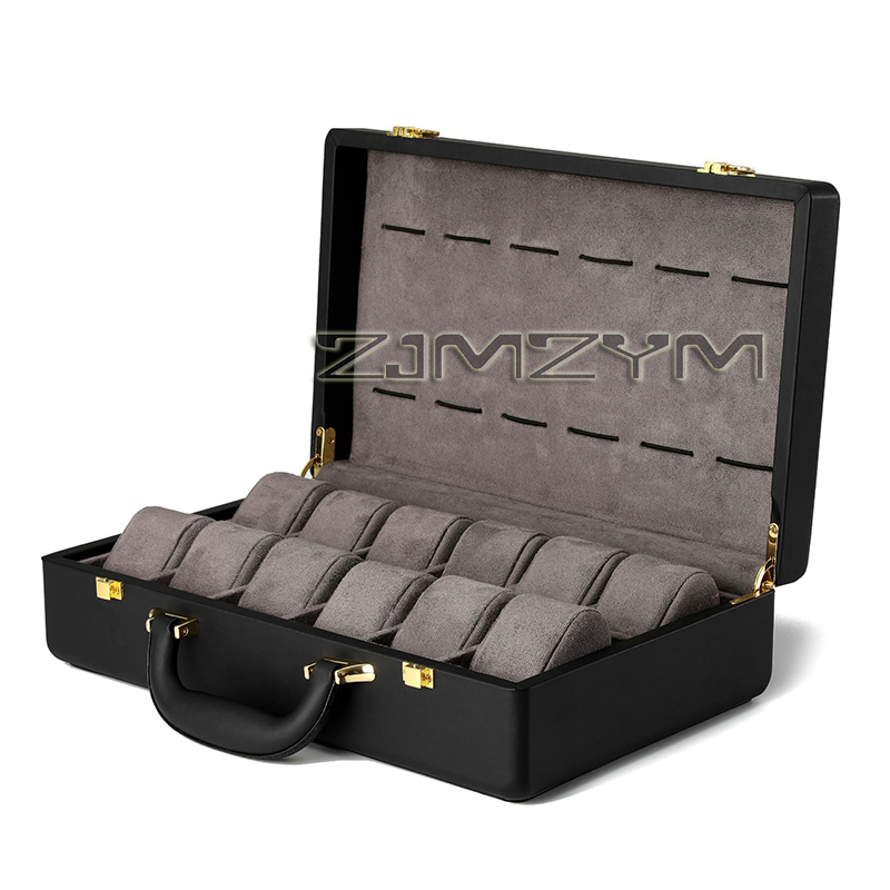 12スロット腕時計ボックス メンズ腕時計ケース 旅行用ロレッ - Luxury Watch Storage のレビューと価格
