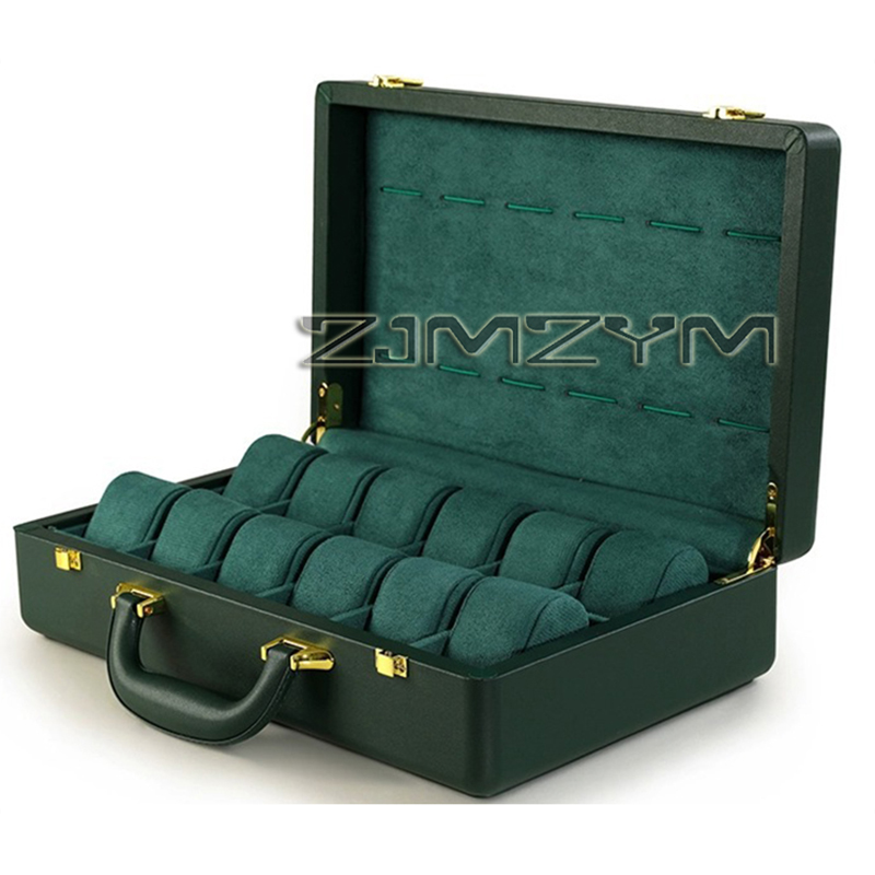 12スロット腕時計ボックス メンズ腕時計ケース 旅行用ロレッ - Luxury Watch Storage のレビューと価格