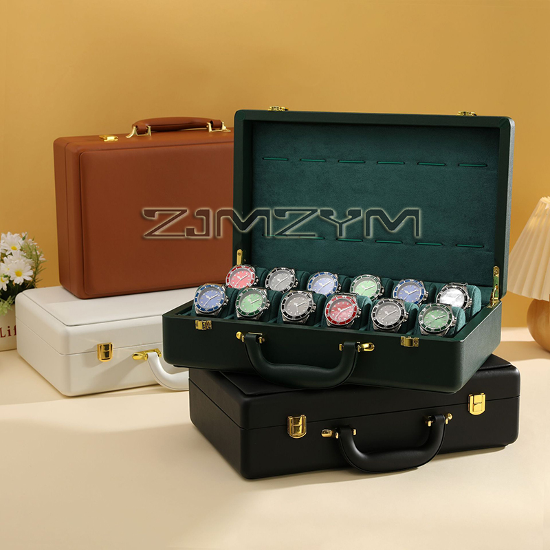 12スロット腕時計ボックス メンズ腕時計ケース 旅行用ロレッ - Luxury Watch Storage のレビューと価格
