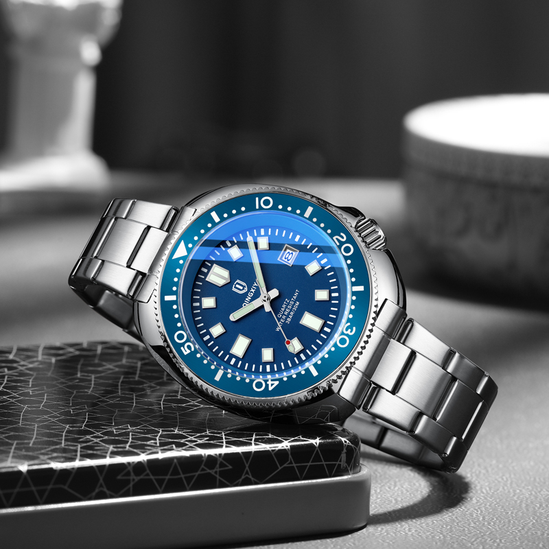 QINGXIYA ブランドファッションクラシックブルークォー - Luxury Watch Name のレビューと価格